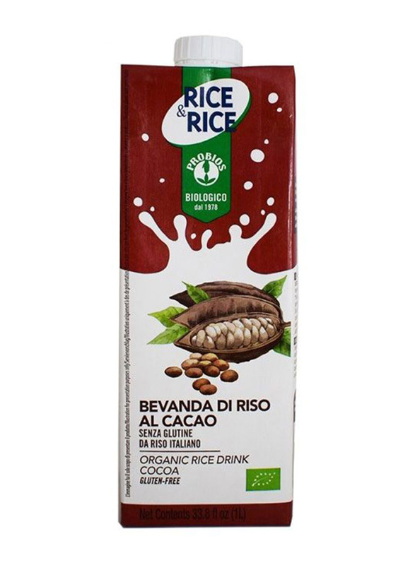 Probios Organic Rice Drink with Cocoa, 1 Liter
