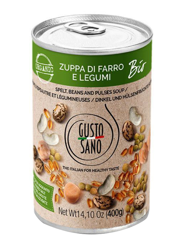 

Gusto Sano Spelt Beans Pulses Soup, 400g