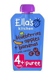 Ella's Kitchen Organic Blue Berries/Apples/Banana/Vanila, 120g