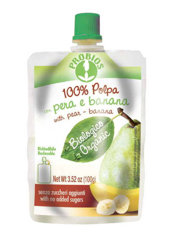 

Probios Organic Pear & Banana Puree, 100g