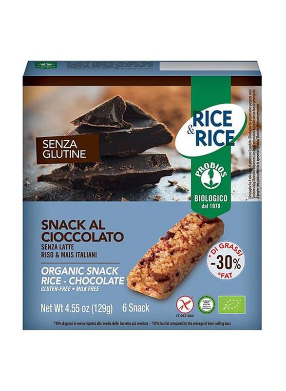 

Probios Organic Rice Snack with Chocolate, 6 x 21.5g