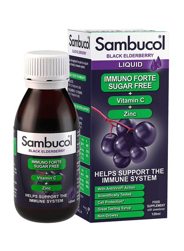 

Sambucol Immuno Forte Sugar Free Liquid, 120ml
