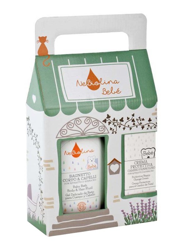 

Nebiolina 600ml Baby Bath Body Hair Fluid Nappy Change Gift Box for Babies