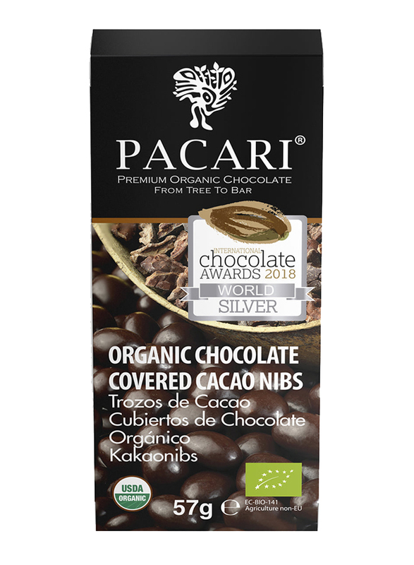 

Pacari Covered Nibs with Organic Chocolate, 57g