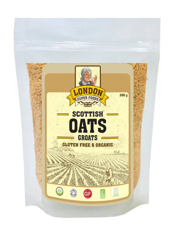 

London Super Foods Organic Scottish Oats Groats, 350g