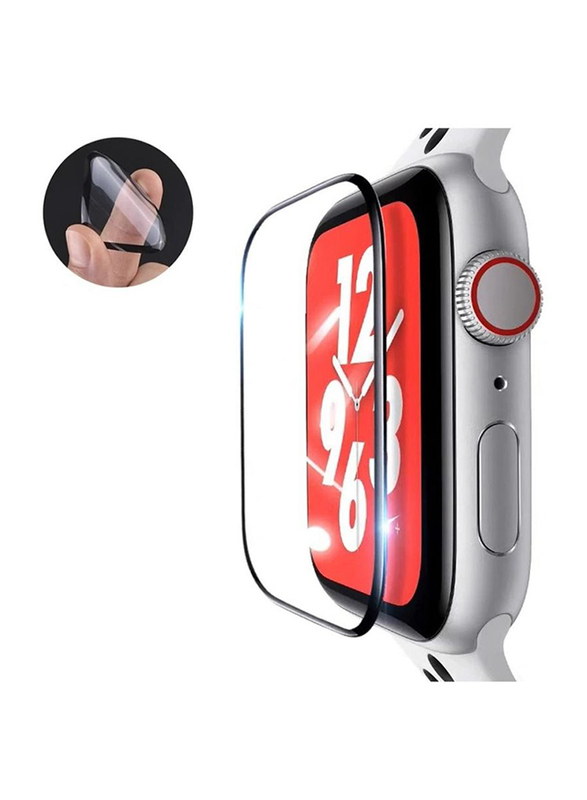 

BSNL Full Cover Flexible Glass PMMA Film Screen Protector for Apple Watch Series 7 45mm, Clear