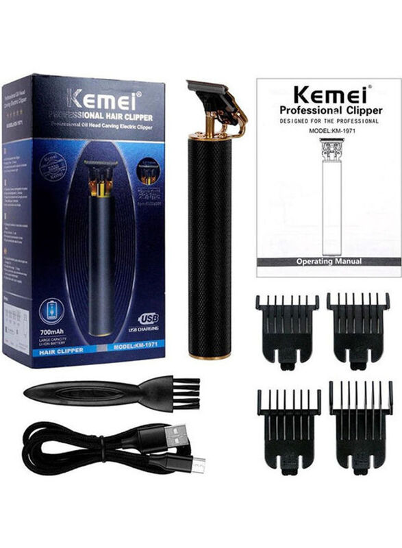 

Kemei KM-1971 Professional Hair Clipper for Men, Black