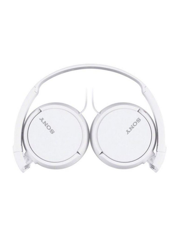 Sony MDR-ZX110 3.5 mm Jack Over-Ear Foldable Headphone, White