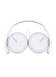 Sony MDR-ZX110 3.5 mm Jack Over-Ear Foldable Headphone, White