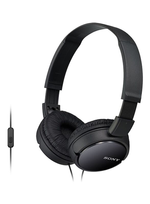 

Sony Wired On-Ear Headphones with Mic, Black