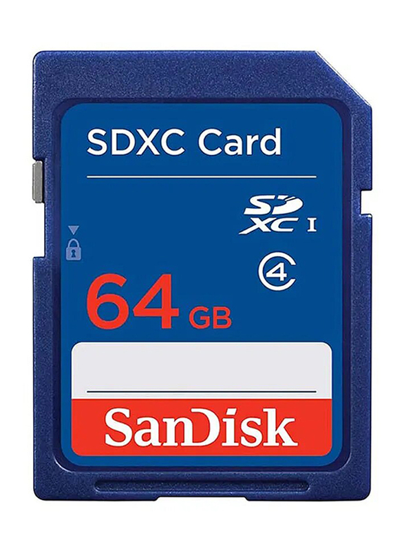 

Sandisk 64GB Class 4 SDXC Memory Card, Blue