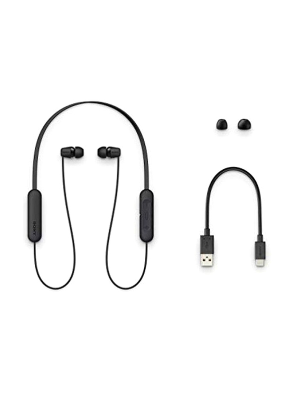 Sony WI-C200 Wireless Neckband In-Ear Headphones with Mic, Black