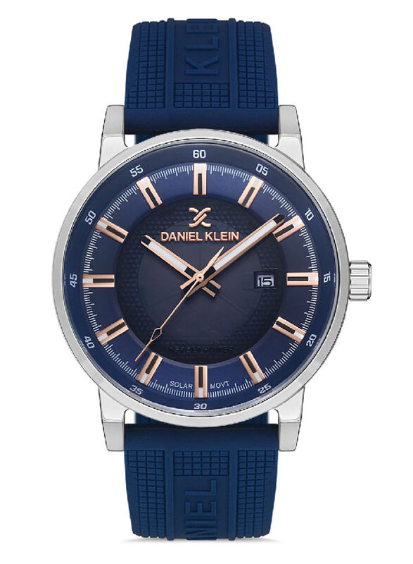 

Daniel Klein Analog Watch for Men with Silicone Band, DK.1.13198-4, Dark Blue