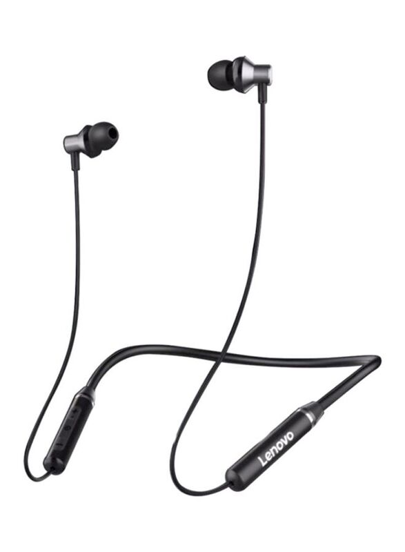 

Lenovo Wireless In-Ear Noise Cancelling Neckband Earbuds, Black