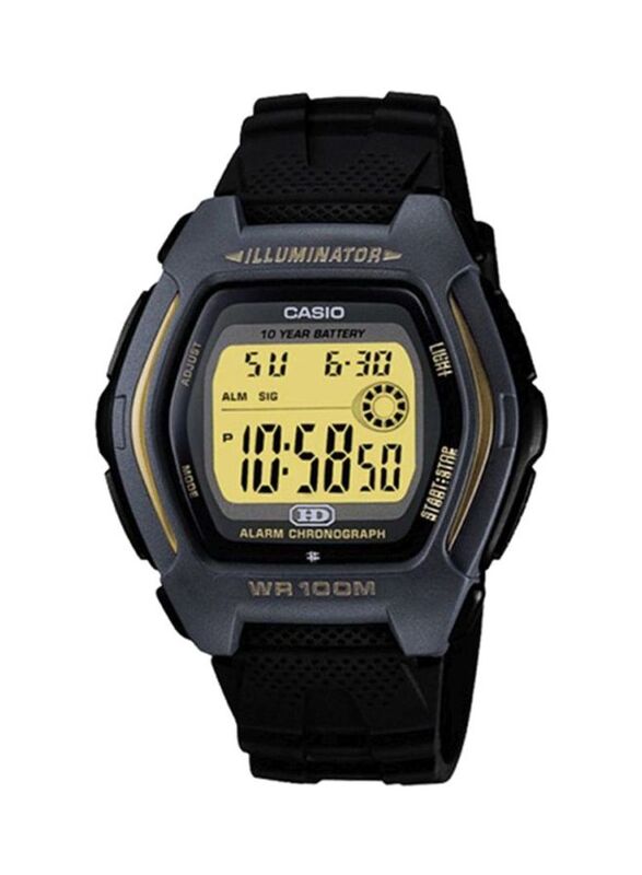 

Casio Youth Series Digital Watch for Men with Resin Band, Water Resistant, HDD-600G-9AVDF, Black/Multicolour