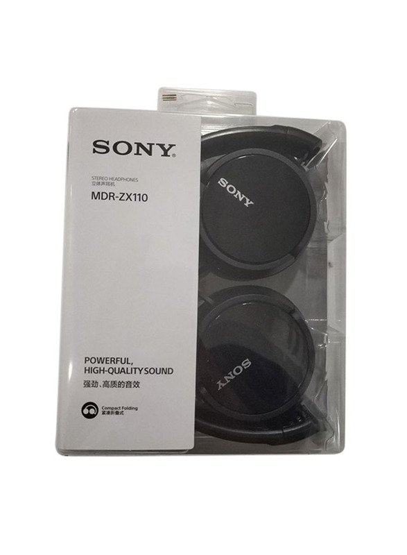 Sony MDRZX110AP Wired On-Ear Headphones, Black