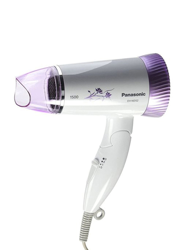 

Panasonic Foldable Hair Dryer, 1500W, EH-ND52, Purple/White