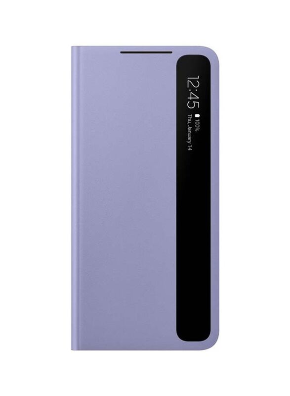 

Unspecified Samsung Smart Clear View Flip Case Cover for Samsung Galaxy S21+ 5G Mobile Phone, Violet
