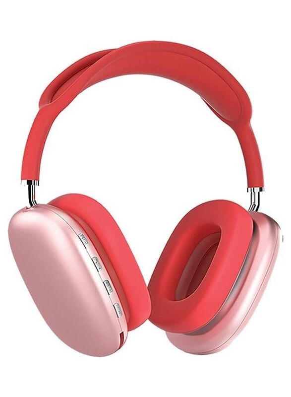 

Promate AirBeat High Fidelity Stereo Wireless Over-Ear Headphones, Red