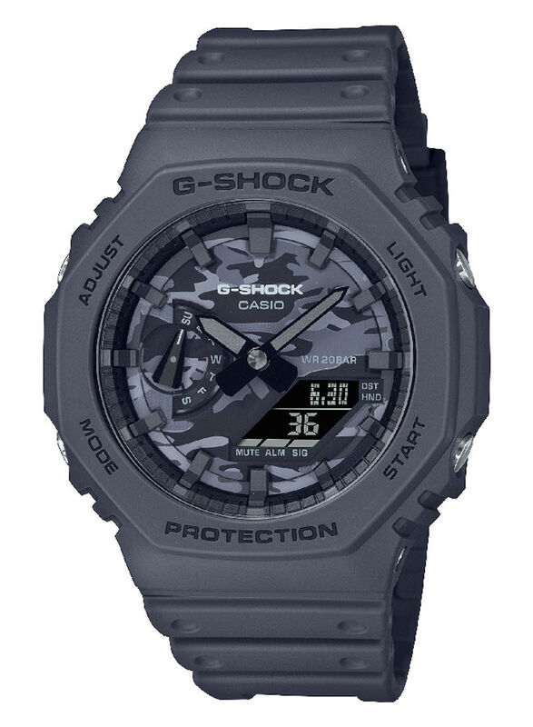 

Casio G-Shock Analog & Digital Watch for Men with Resin Band, GA2100CA-8ADR, Black-Black