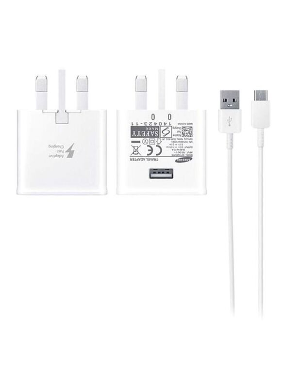 

Samsung Wall Charger, USB Type-C Charge Cable, White