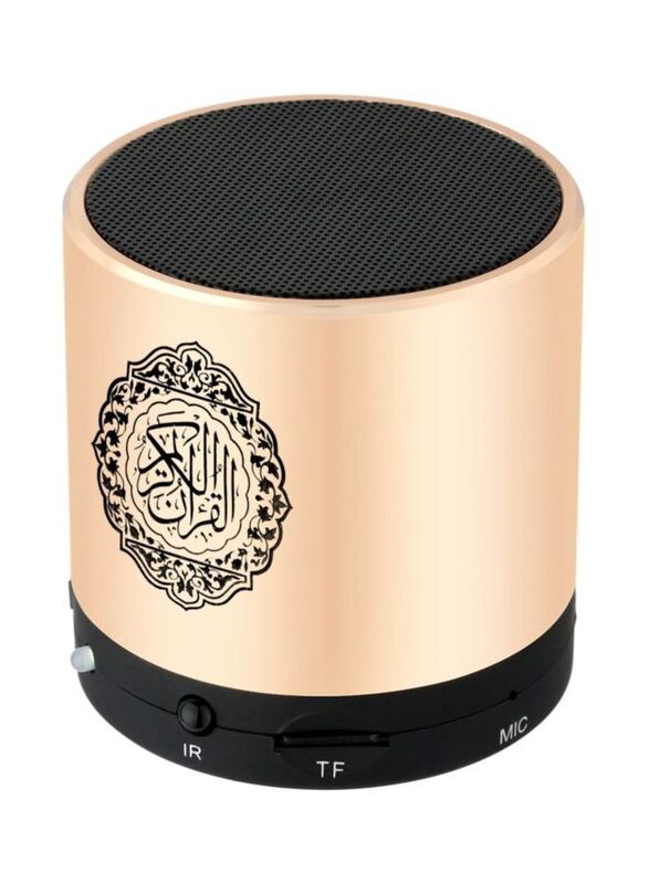 

Generic Holy Quran Speaker with Remote Control, PS-2724324780087, Gold/Black