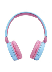 JBL JR310BTBLU Kids Wireless On-Ear Headphones, Blue/Pink