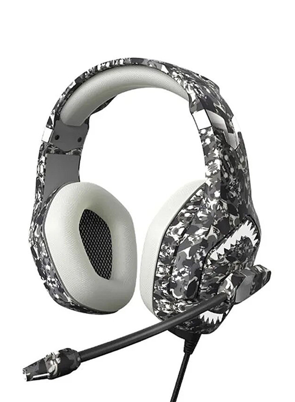 

Onikuma K1B Pro Wired Over Ear Gaming Headsets with mic for PS4/PS5/X-Box One/Xseries/Nintendo Switch and PC, Grey/White/Black