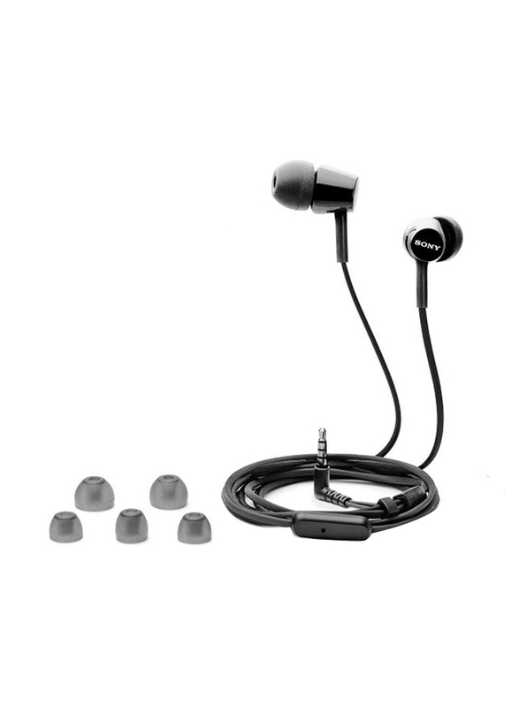 Sony 3.5 mm Jack In-Ear Noise Cancelling Earphones with Mic, Black