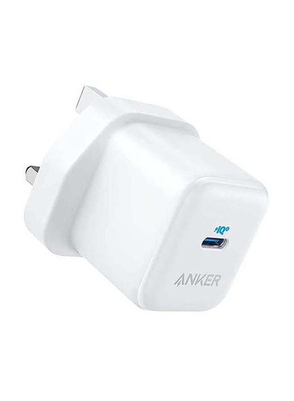 

Anker PowerPort III UK Plug Wall Charger, 20W, A2632, White