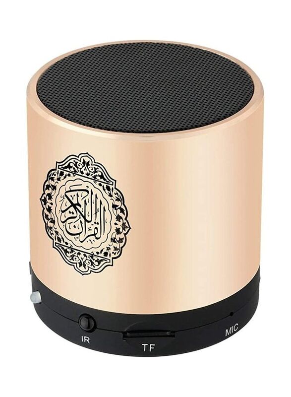 

Generic Portable Quran 8GB TF FM Translator USB Rechargeable Speaker, Gold