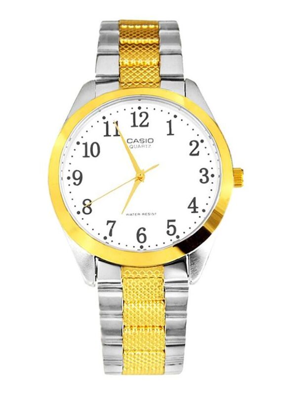 

Casio Enticer Analog Watch for Men with Stainless Steel Band, MTP-1274SG-7BDF, Multicolour/White