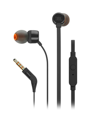 JBL T110 3.5 mm Jack In-Ear Earphones, Black