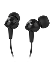 JBL C100SI 3.5 mm Jack In-Ear Noise Cancelling Earphones with Mic, Black