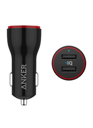 Anker Powerdrive 2 Dual USB Car Charger, 24W, A2310H11, Black