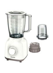 Philips 1.5L Daily Collection Blender, 400W, HR2102, White/Clear/Grey