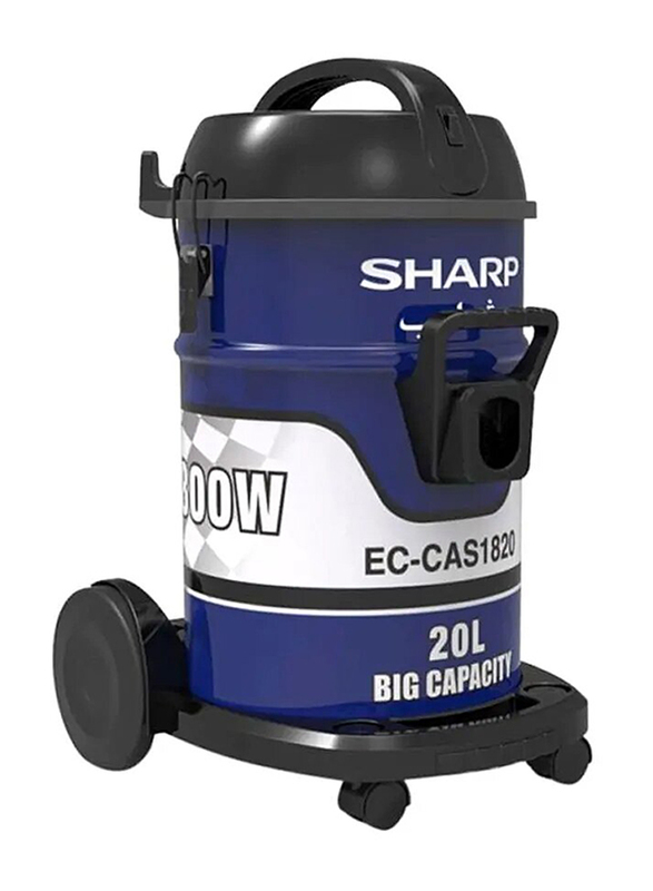 

Sharp Drum Vacuum Cleaner, 20L, 1800W, EC-CAS1820-Z, Blue/White/Black