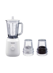 Panasonic 1.35L Electric Blender Set with Mill, 400W, MX-EX1021WTZ, White/Clear