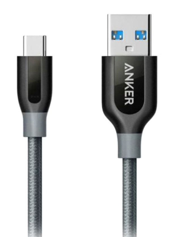 

Anker 3-Feet PowerLine+ Fast Charging USB Type-C Cable, USB Type-C Male to USB Type A for Smartphones, A8168HA1, Black