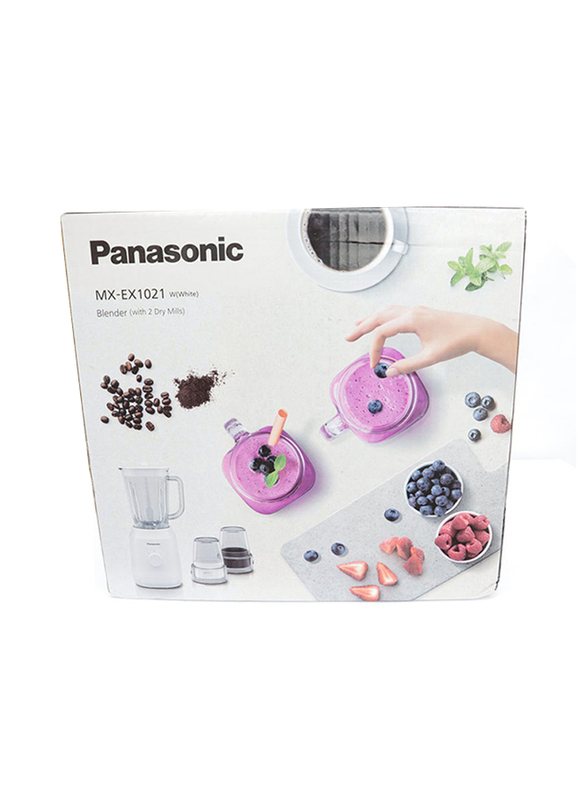 Panasonic 1L 4-in-1 Blender Set, 400W, MX-EX1021, White/Clear