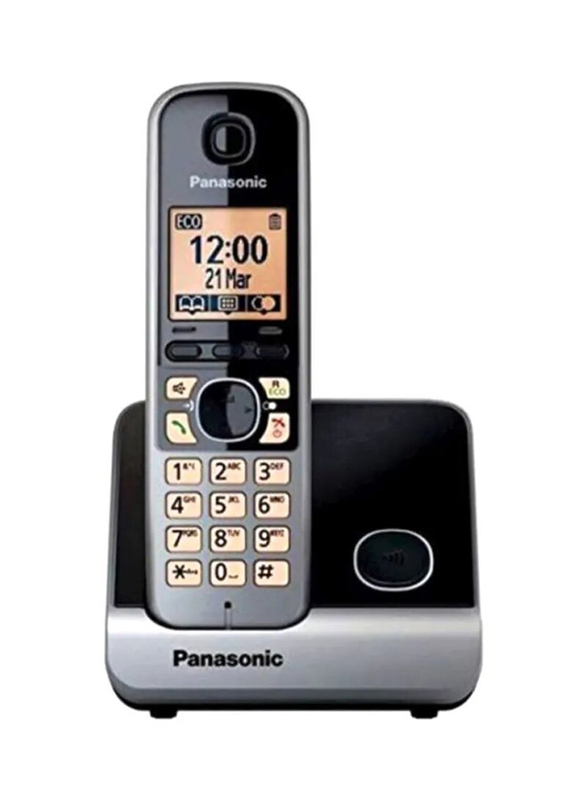 

Panasonic KX-TG6711 Digital Cordless Phone with Stand, Black/Yellow