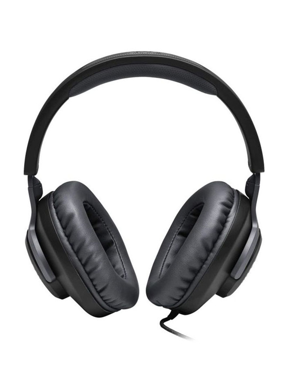JBL Quantum 100 3.5 mm Jack On-Ear Gaming Headphones with Mic, Black