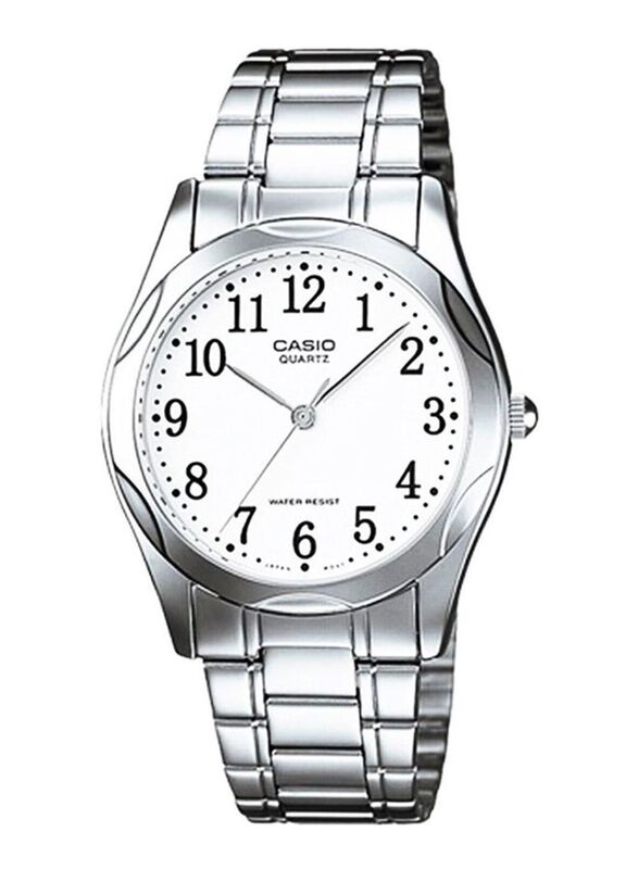 

Casio Enticer Analog Watch for Men with Stainless Steel Band, MTP-1275D-7BDF, Silver/White