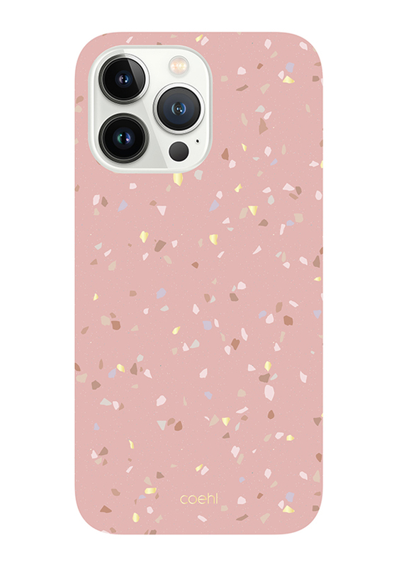 

Uniq Apple iPhone 14 Pro Max 6.7 2022 Terrazzo Mobile Phone Case Cover, Coral Pink