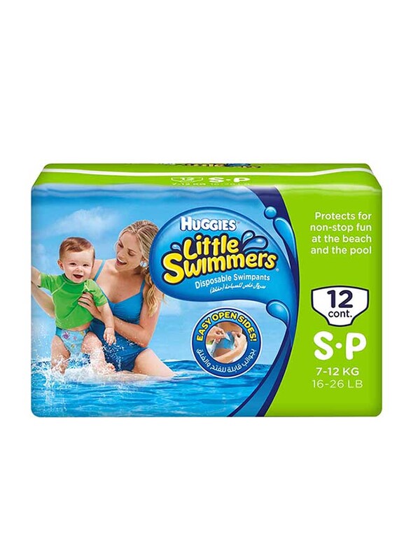 

Huggies Little Swimmers Diapers, Size 3, Small, 7-12 kg, 12 Count