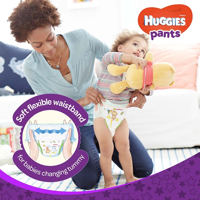 Huggies Active Baby Pants Diapers, Size 5, 12-17 kg, 34 Count