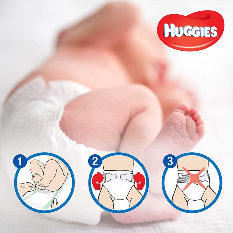 Huggies Ultra Comfort Superflex Economy Diapers, Size 3, 4-9 kg, 42 Count