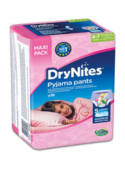 DryNites Pyjama Pants Girl Diapers, 4-7 Years, 17-30 kg, Jumbo Pack, 16 Count