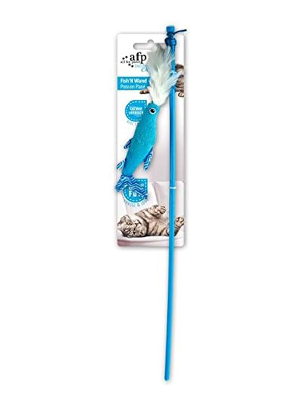 

AFP Fish'N Wand Cat Toy, Blue