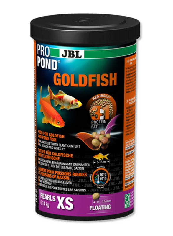 

JBL Pro Pond Gold Fish XS Pearls Dry Fish Food, 140g